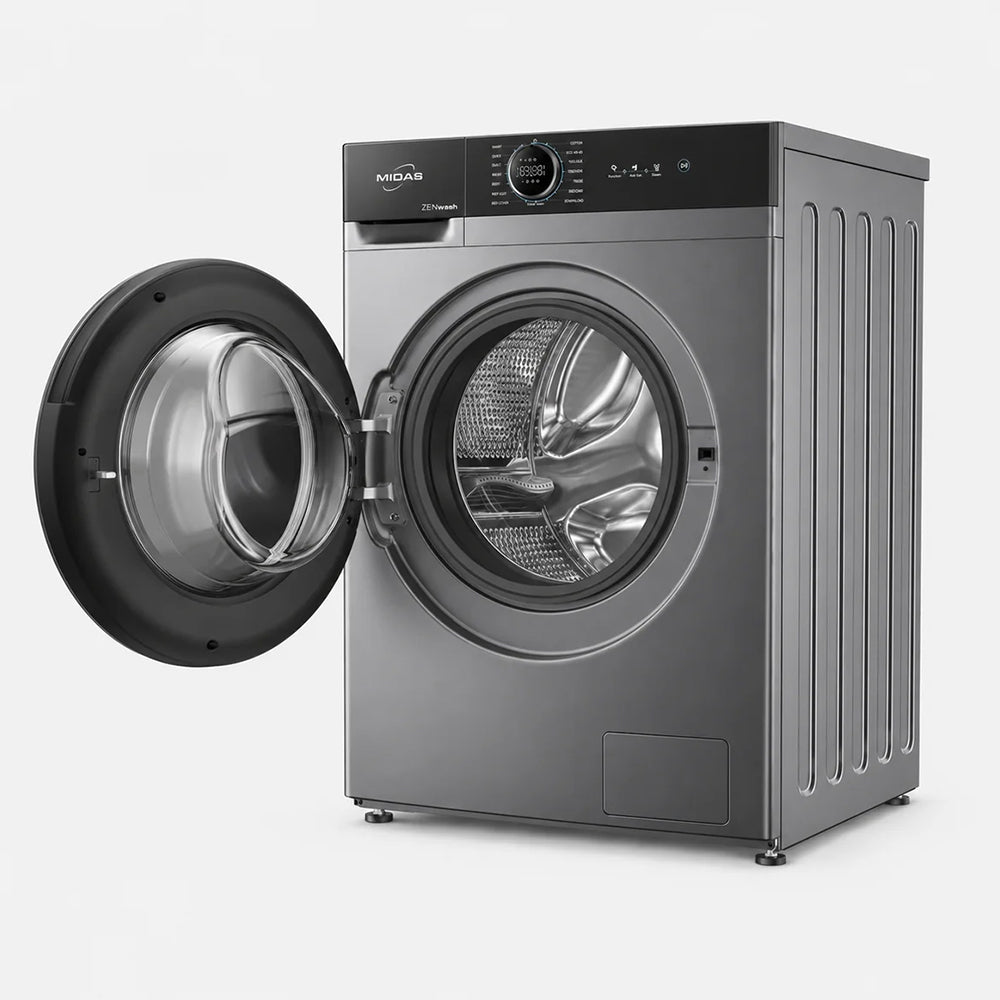 MIDAS 12KG AUTOMATIC FRONT LOAD WASHING MACHINE Model MI-INV-1200D2