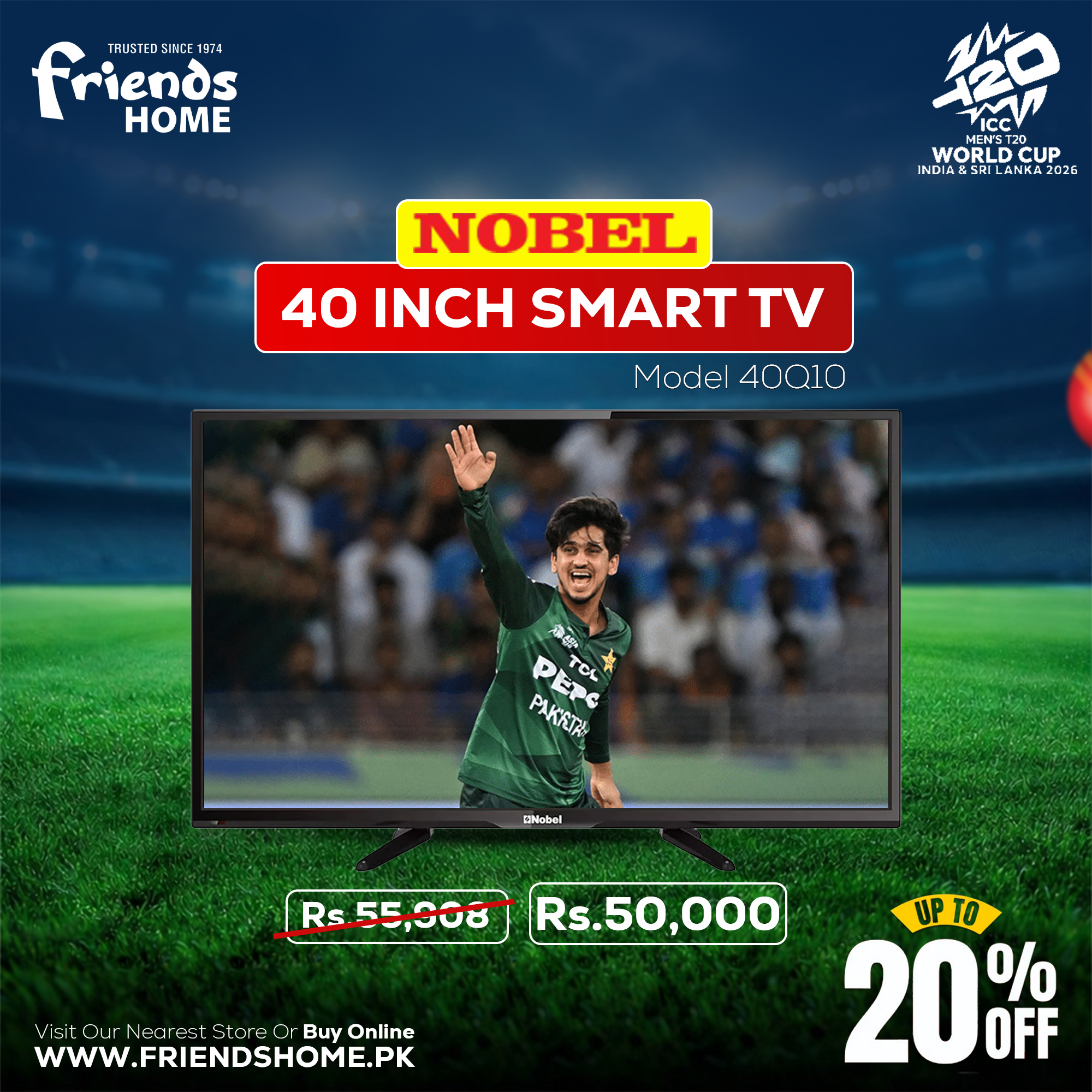 NOBEL 40 INCH SMART TV Model 40Q10