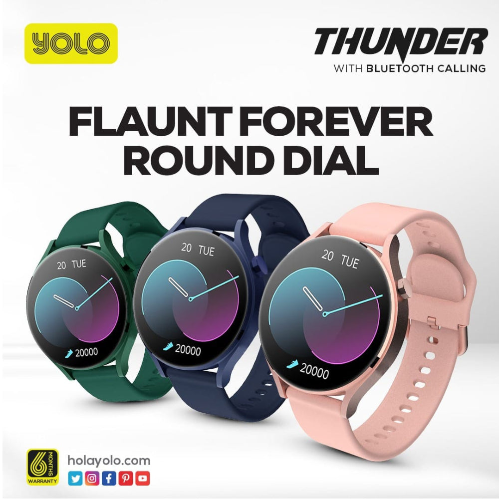 YOLO BLUETOOTH CALLING SMART WATCH Model THUNDER