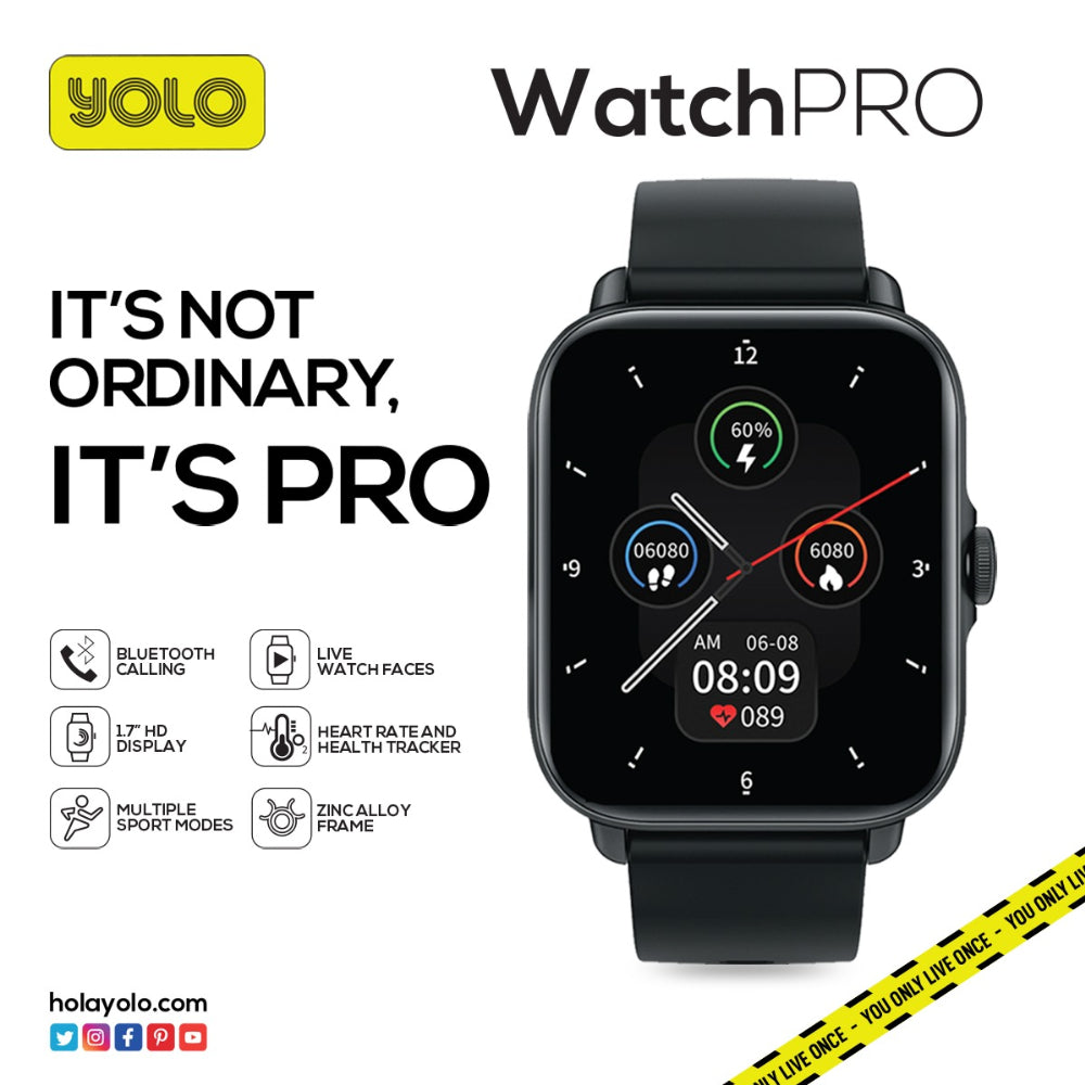 YOLO BLUETOOTH CALLING SMART WATCH Model WATCH PRO