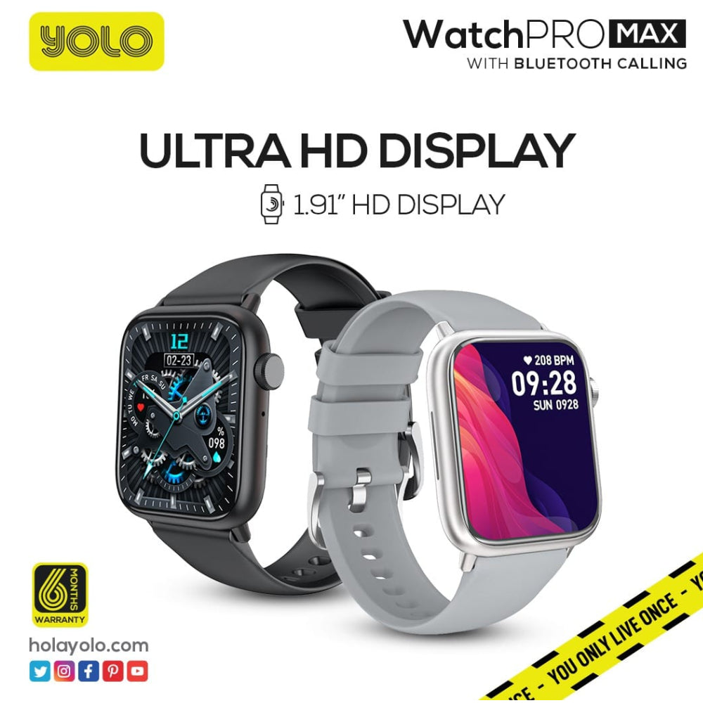 YOLO BLUETOOTH CALLING SMART WATCH Model WATCH PRO MAX