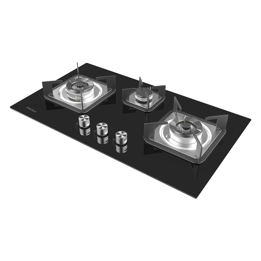 HAIER TEMPERED GLASS 3BURNER HOB Model HCC-Q57326 LPG