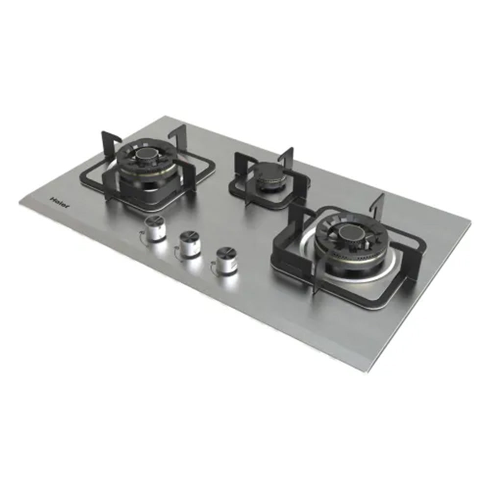 HAIER STAINLESS STEEL 3BURNER HOB Model HCC-Q87388 LPG