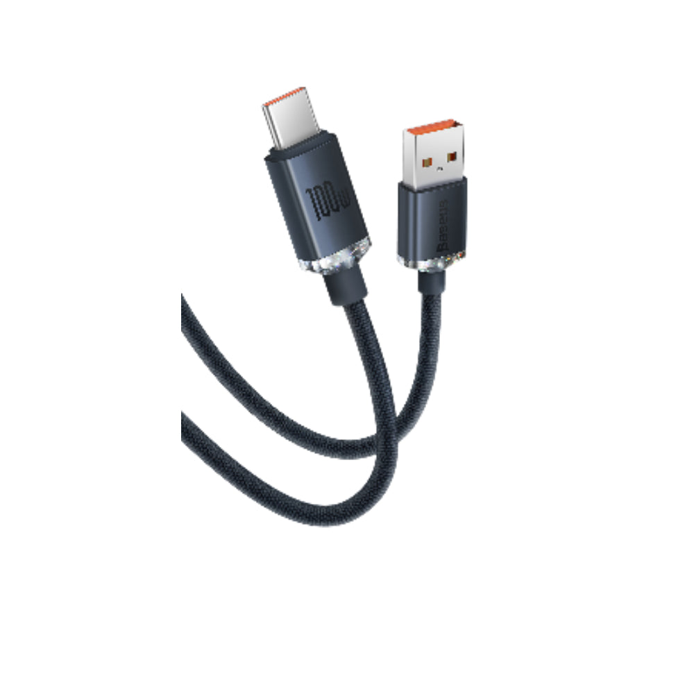 BASEUS USB TO TYPE C CABLE Model CRYSTAL SHINE 100W 1.2M