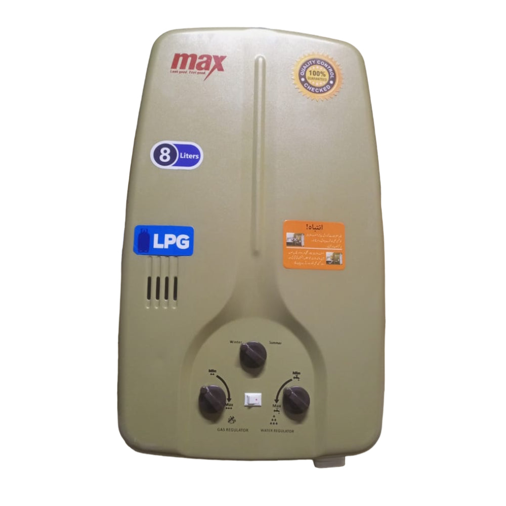 MAX INSTANT GAS GEYSER Model 8LITRE-LPG