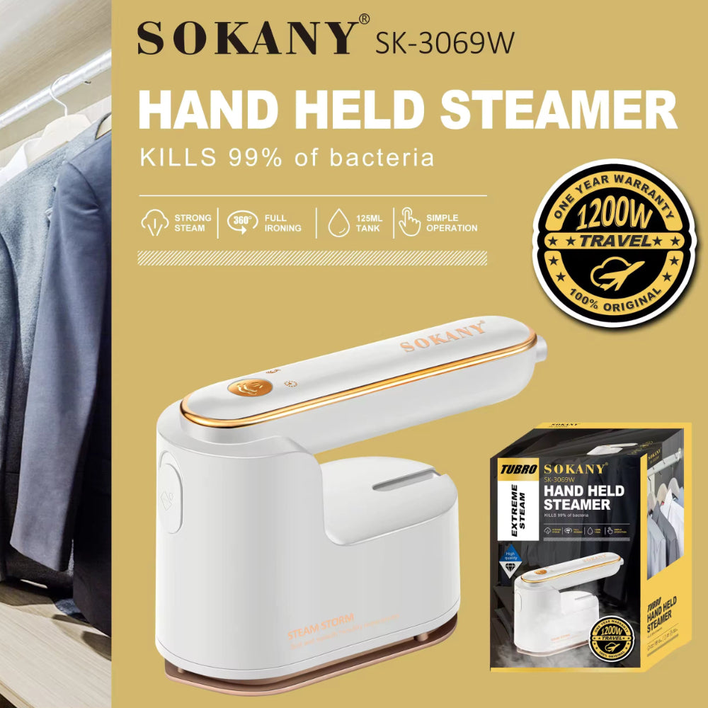 SOKANY HAND HELD STEAMER Model SK-3069W