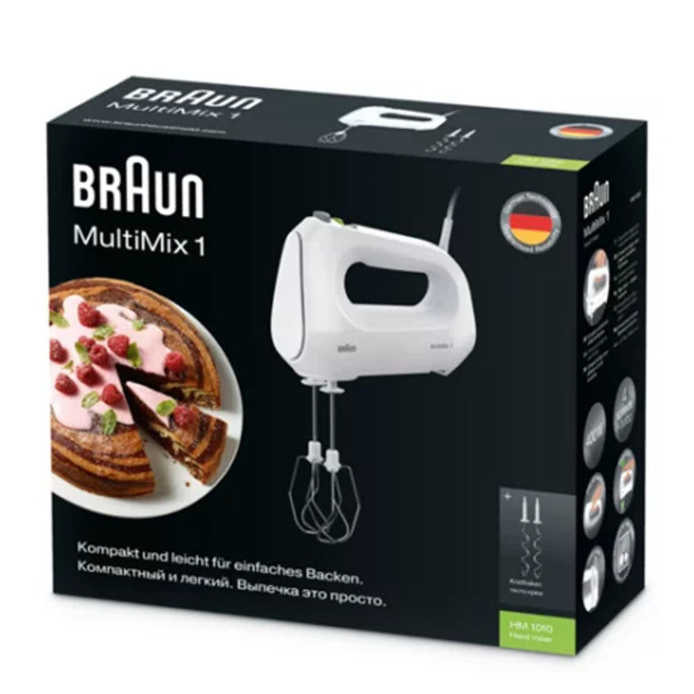 BRAUN MULTIMIX 1 HAND MIXER Model HM1010 WH