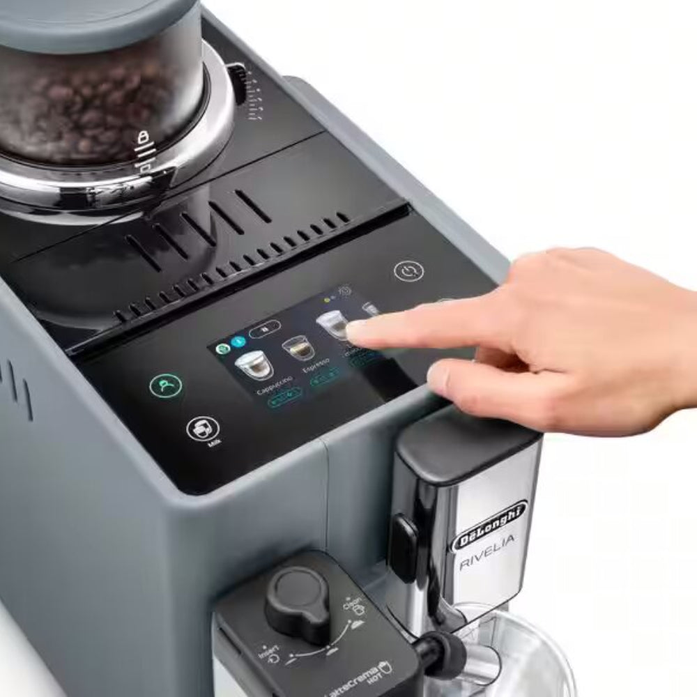 DELONGHI RIVELIA FULLY AUTOMATIC COFFEE MACHINE Model EXAM440.55.G