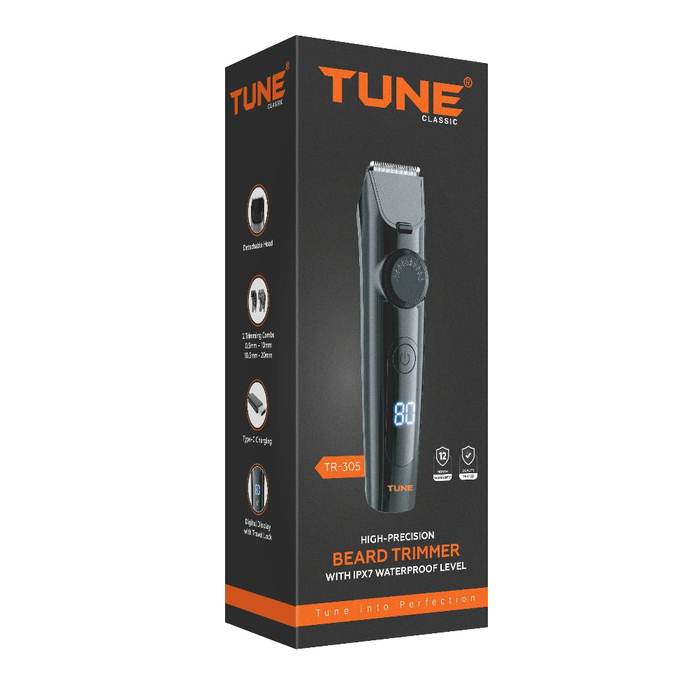 TUNE CLASSIC WATERPROOF HAIR TRIMMER Model TR305