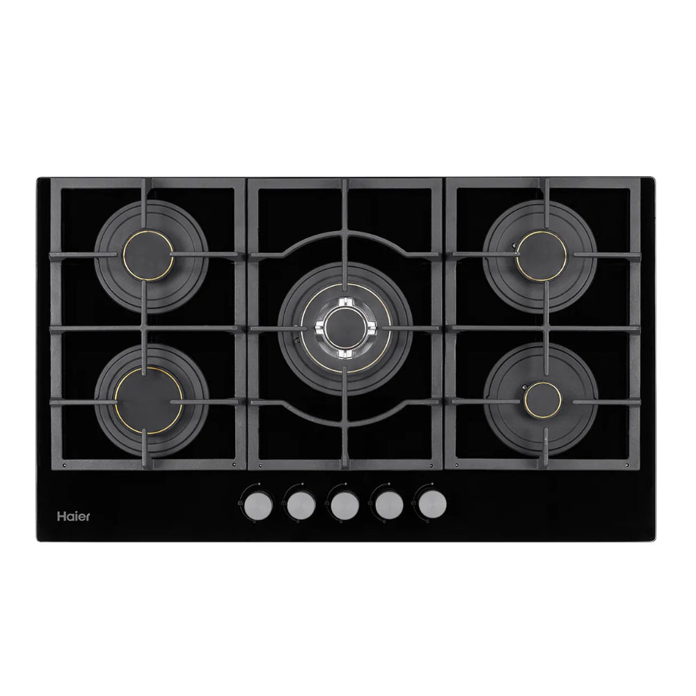 HAIER TEMPERED 5 BURNER GLASS HOB Model HCC-529 DGG