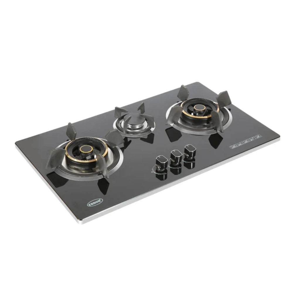 CANON 3BURNER GLASS HOB Model CNBG-2-19 NG