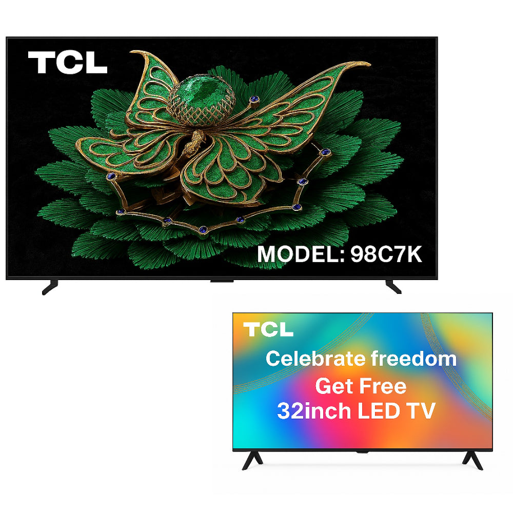 TCL 98 INCH SMART & 4K QD MINILED TV Model 98C7K