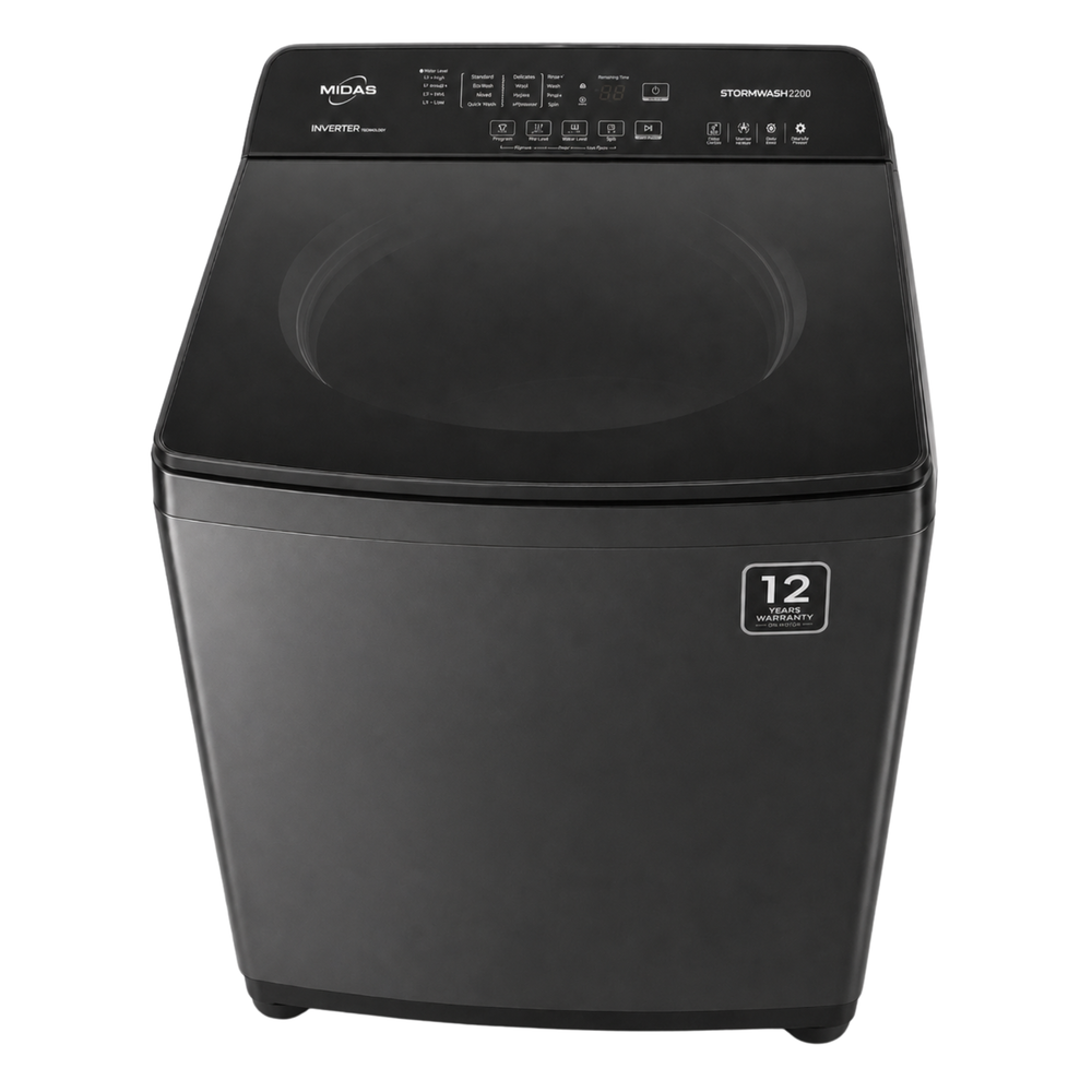 MIDAS MI-WMTL-2200 22KG Automatic Top Load Washing Machine - Image 5