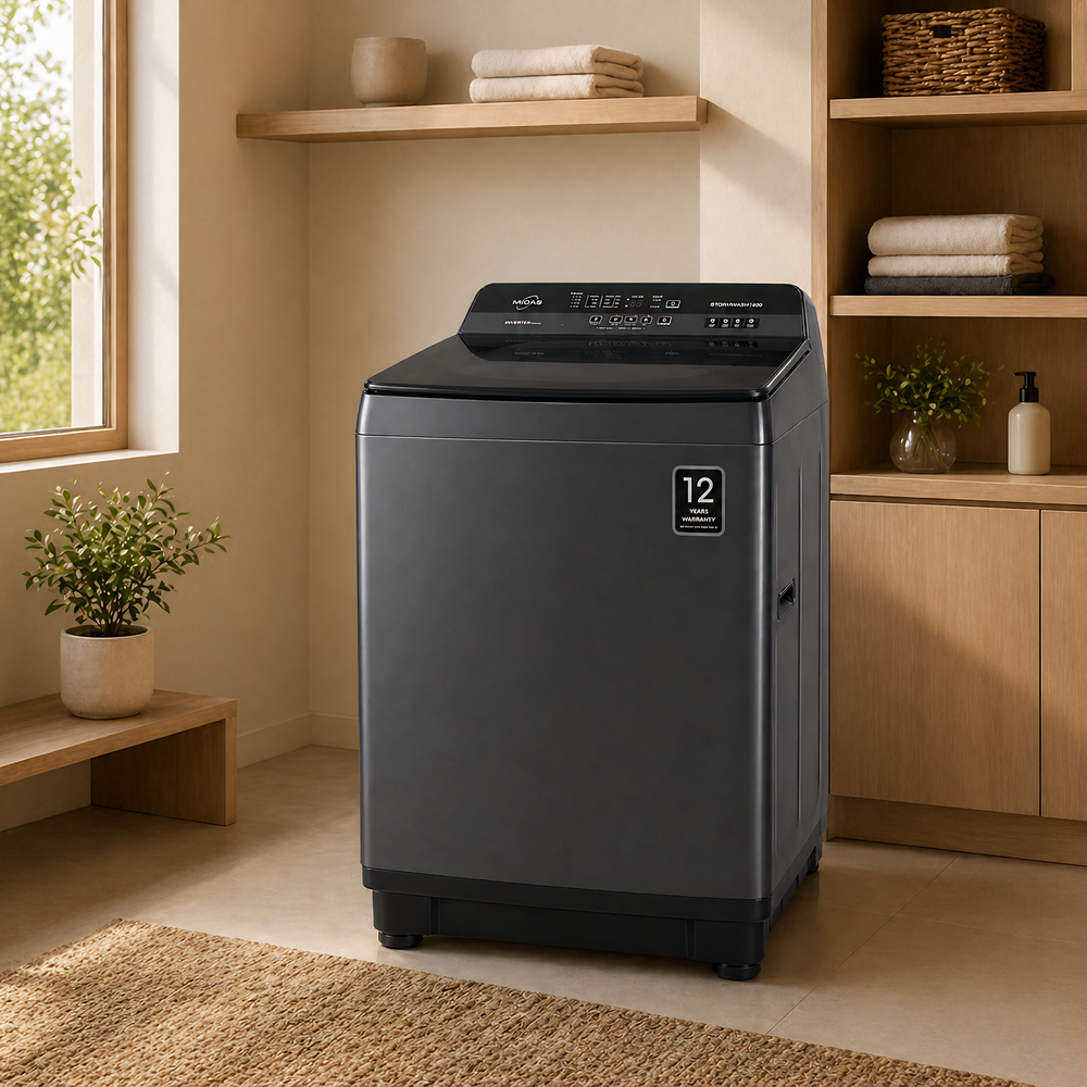 MIDAS MI-WMTL-1400 14KG Automatic Top Load Washing Machine - Image 1