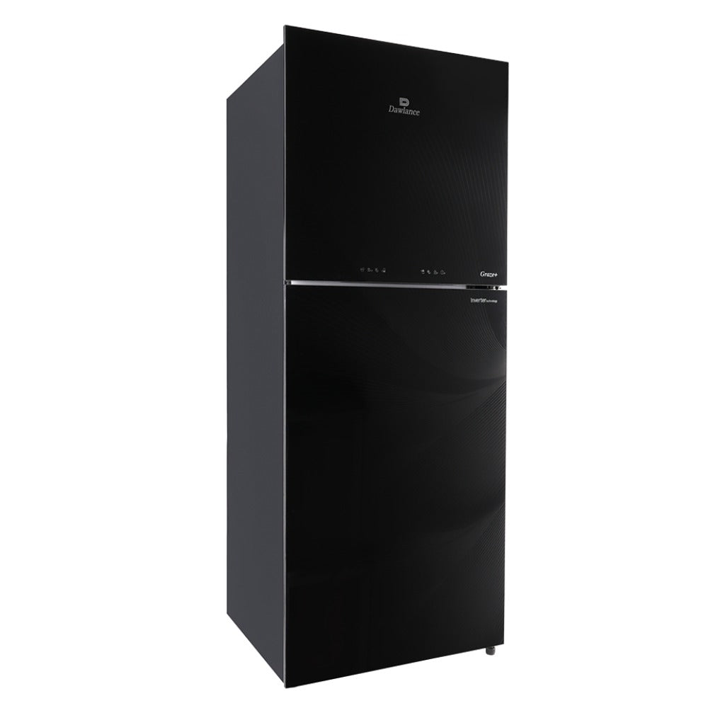 DAWLANCE TWO DOOR INVERTER REFRIGERATOR Model 9191 GRAZE+ GEM BLACK