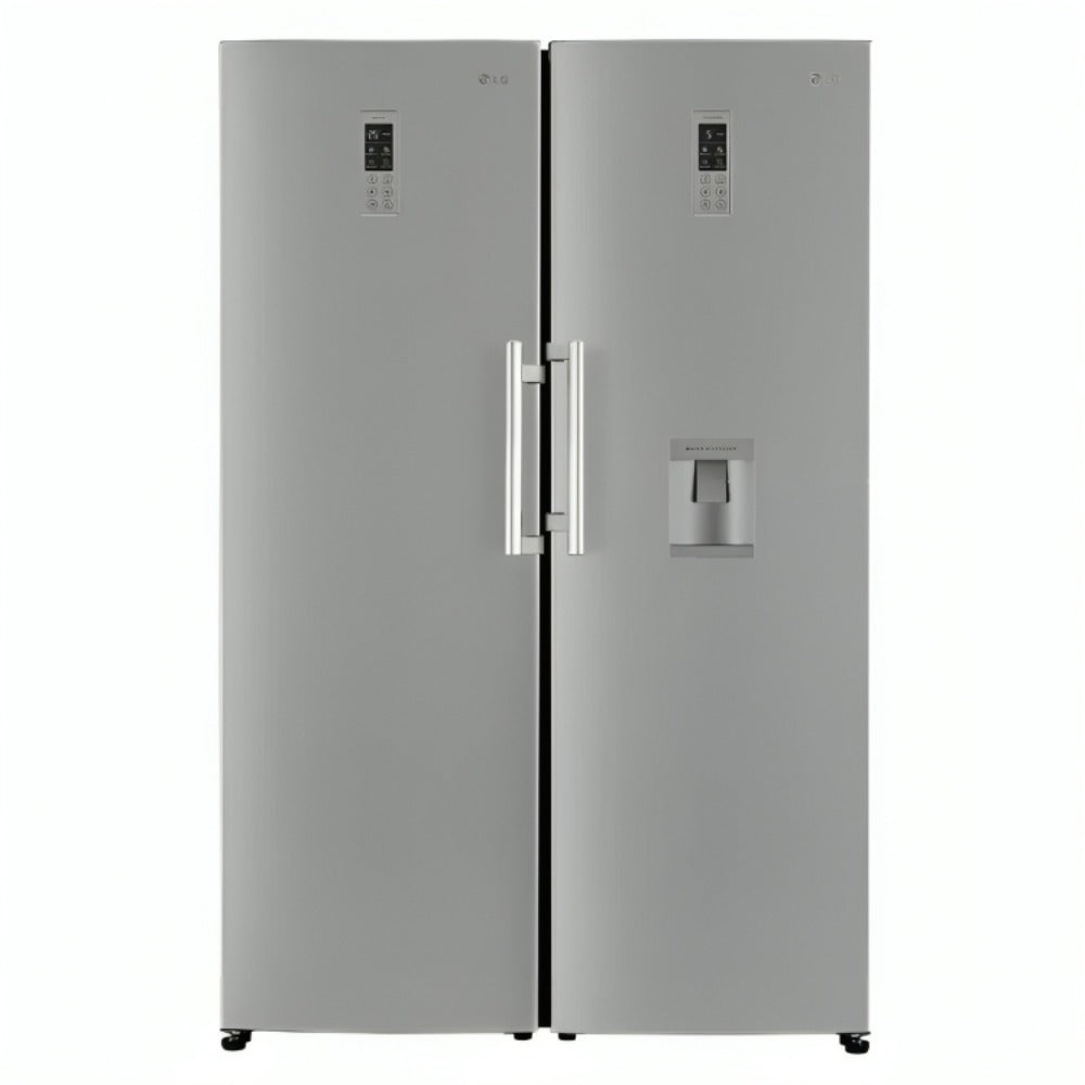 LG PAIR UPRIGHT VERTICAL FRIDGE FREEZER Model GC-B414ELFM/F411ELDEM