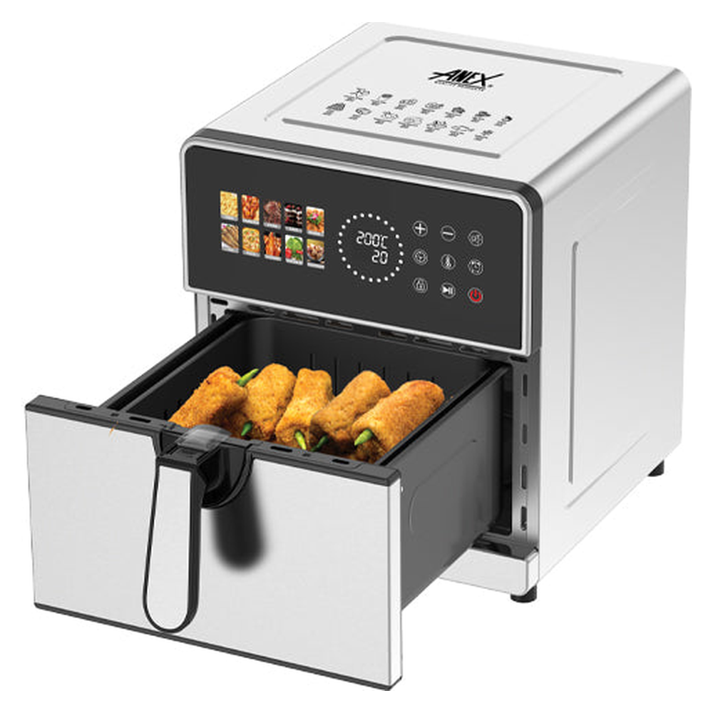 Anex AG-2111 Deluxe Air Fryer with basket open