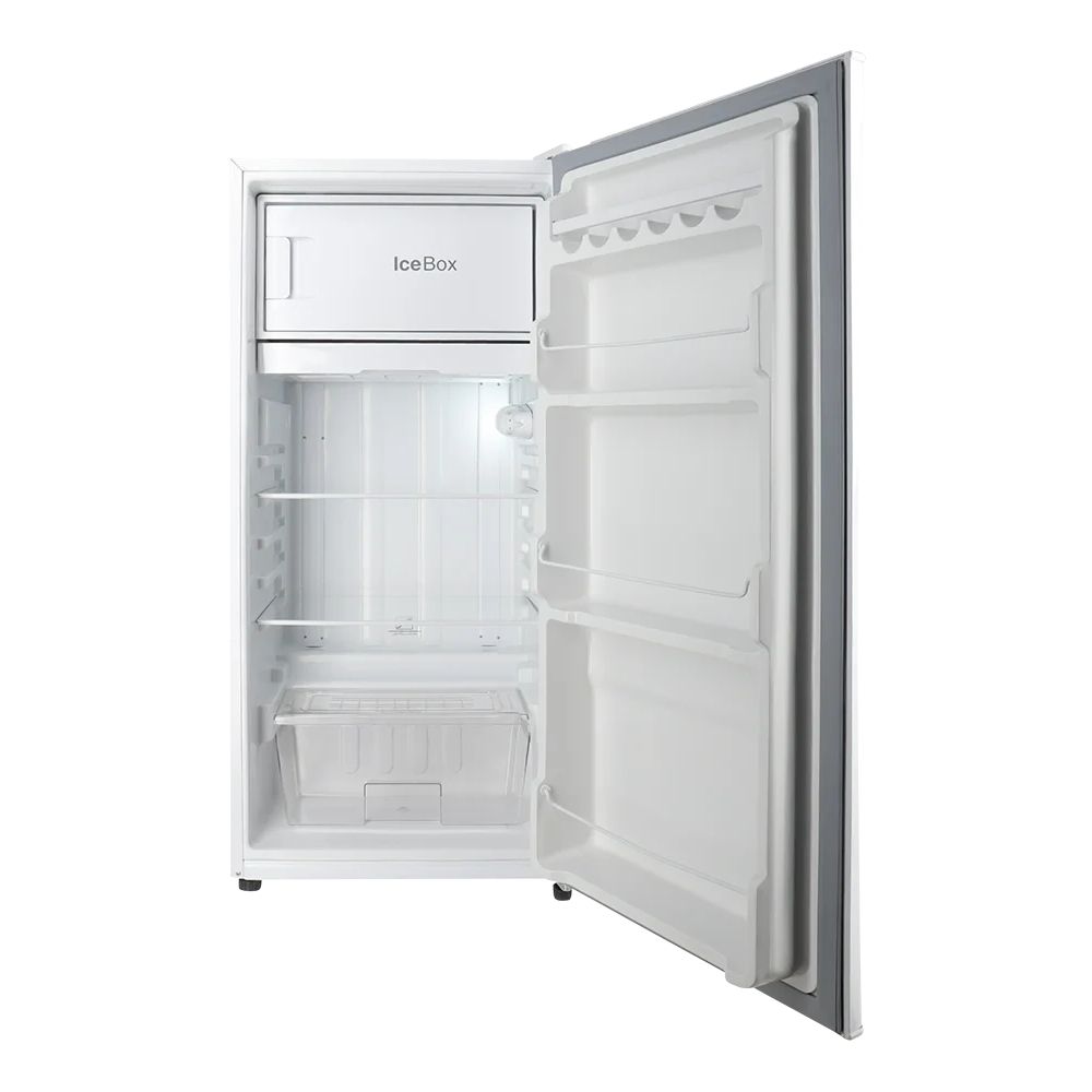 Dawlance 9106 Single Door White refrigerator, pure white background, 1000 x 1000 px, image 3