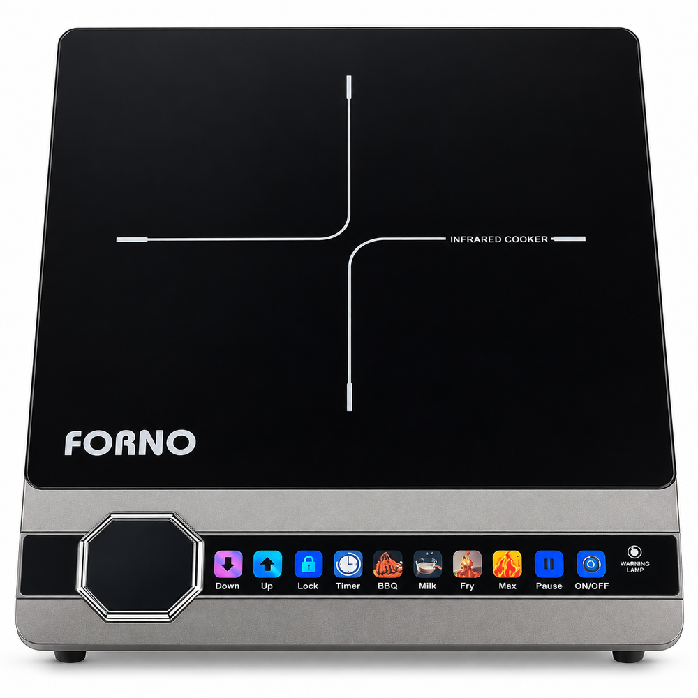 FORNO BCC2210 single infrared cooker on white background