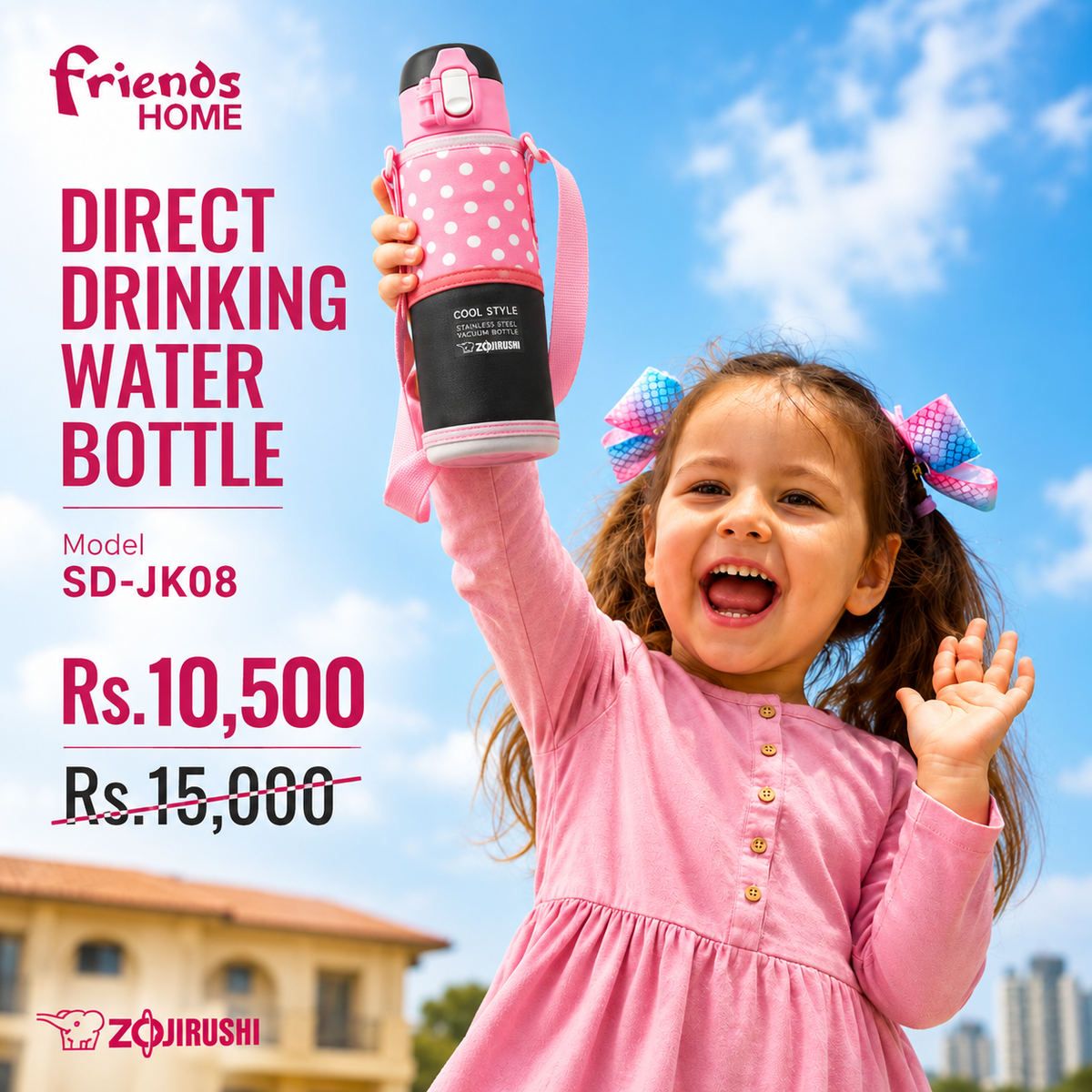 ZOJIRUSHI DIRECT DRINKING WATER BOTTLE Model SD-JK08