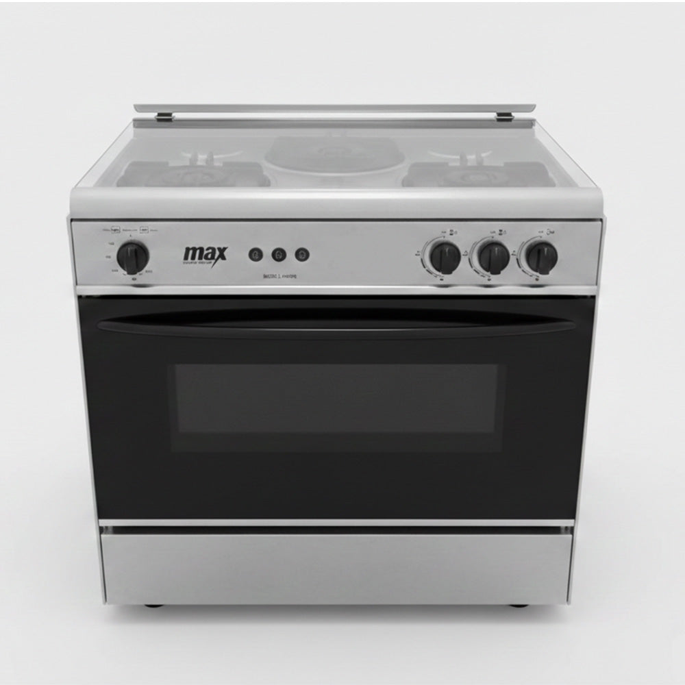 MAX GLASS 3BURNER COOKING RANGE Model MC-6000