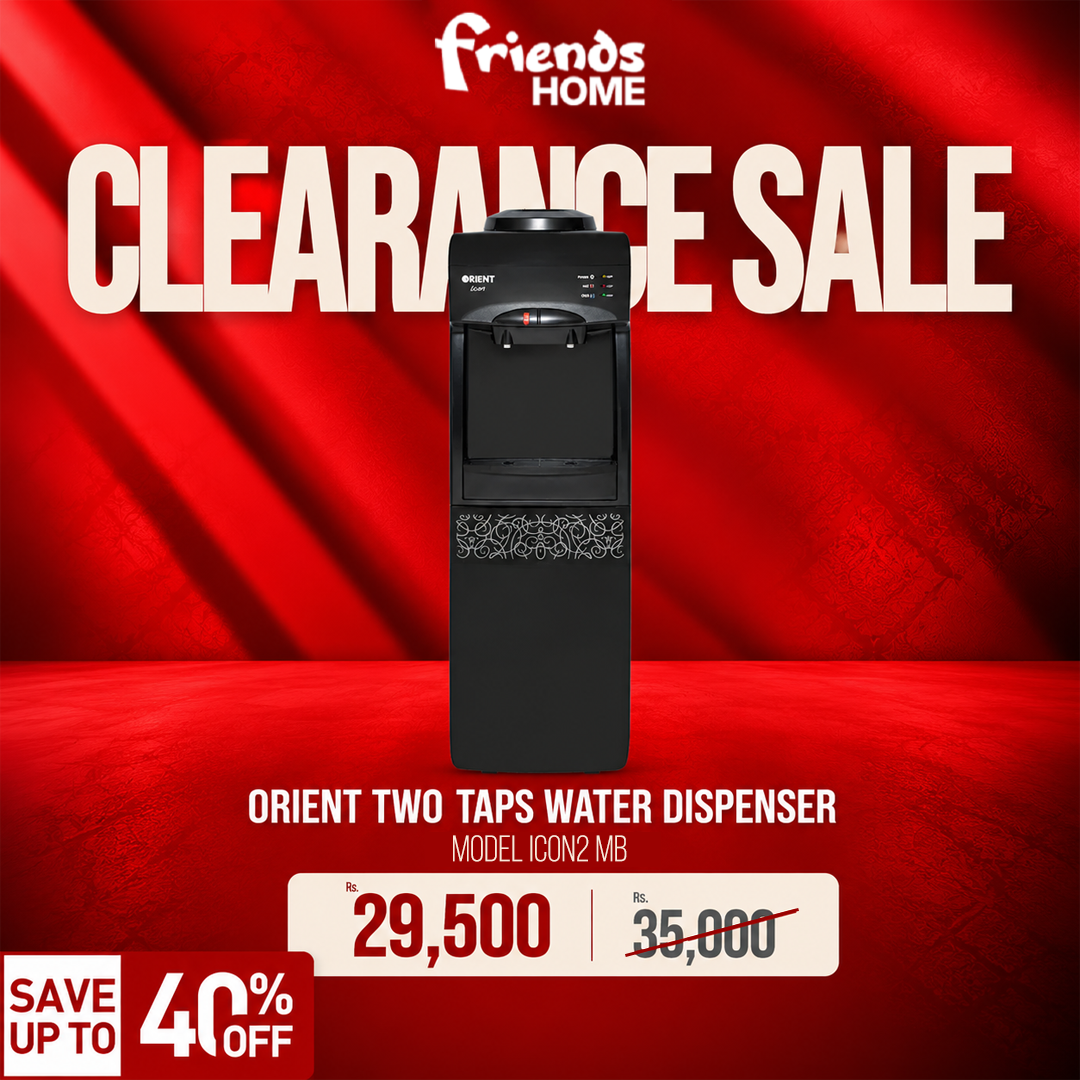 Orient ICON2 MB two-tap water dispenser — 40% off banner