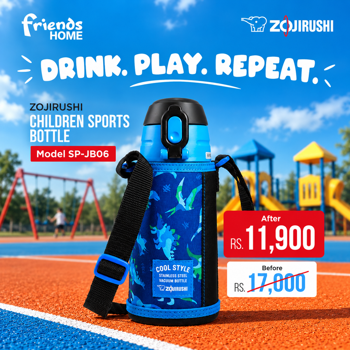 ZOJIRUSHI CHILDREN SPORTS BOTTLE Model SP-JB06