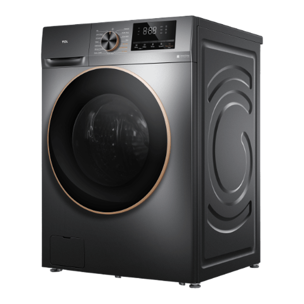 TCL C2110FLG 10KG front load washing machine right angle view